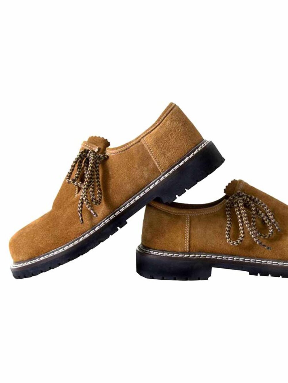 Authentic Men’s German Shoes  Golden Brown Lederhosen Footwear